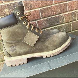 Timberland boots olive khaki green tan